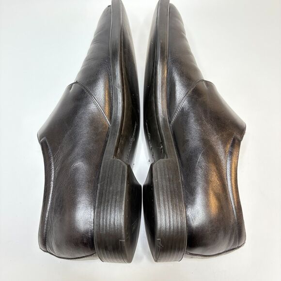 SALVATORE FERRAGAMO Classic Monk Strap Black  Leather Loafers Mens Size 10.5 - Picture 6 of 15